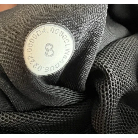 Lululemon Women's Skort Black Pleated‎ Run Tennis Golf Sz 8 Gym Training Pockets
